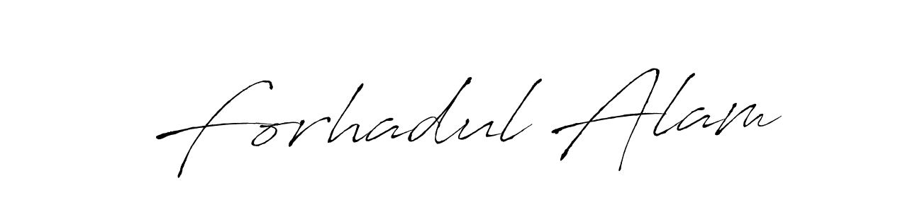 Use a signature maker to create a handwritten signature online. With this signature software, you can design (Antro_Vectra) your own signature for name Forhadul Alam. Forhadul Alam signature style 6 images and pictures png