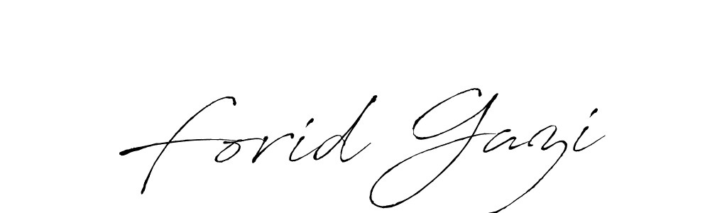 Make a beautiful signature design for name Forid Gazi. Use this online signature maker to create a handwritten signature for free. Forid Gazi signature style 6 images and pictures png