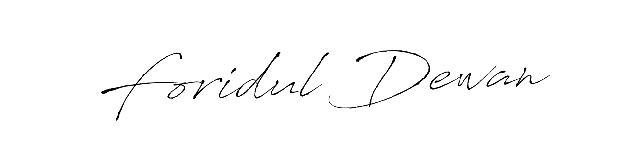 Similarly Antro_Vectra is the best handwritten signature design. Signature creator online .You can use it as an online autograph creator for name Foridul Dewan. Foridul Dewan signature style 6 images and pictures png