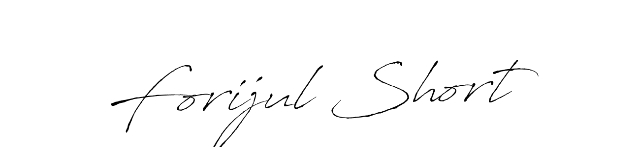 Make a beautiful signature design for name Forijul Short. With this signature (Antro_Vectra) style, you can create a handwritten signature for free. Forijul Short signature style 6 images and pictures png