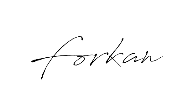 How to make Forkan name signature. Use Antro_Vectra style for creating short signs online. This is the latest handwritten sign. Forkan signature style 6 images and pictures png