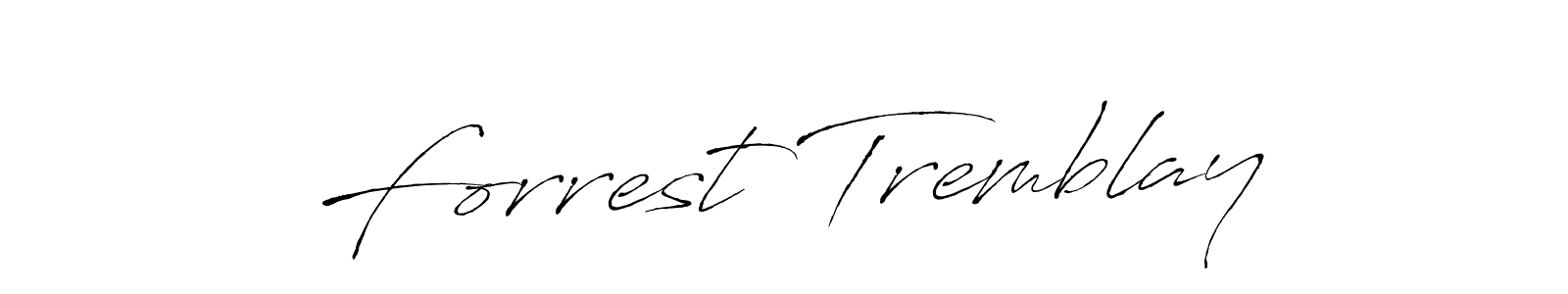 Make a beautiful signature design for name Forrest Tremblay. With this signature (Antro_Vectra) style, you can create a handwritten signature for free. Forrest Tremblay signature style 6 images and pictures png