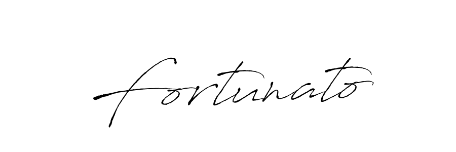 Fortunato stylish signature style. Best Handwritten Sign (Antro_Vectra) for my name. Handwritten Signature Collection Ideas for my name Fortunato. Fortunato signature style 6 images and pictures png