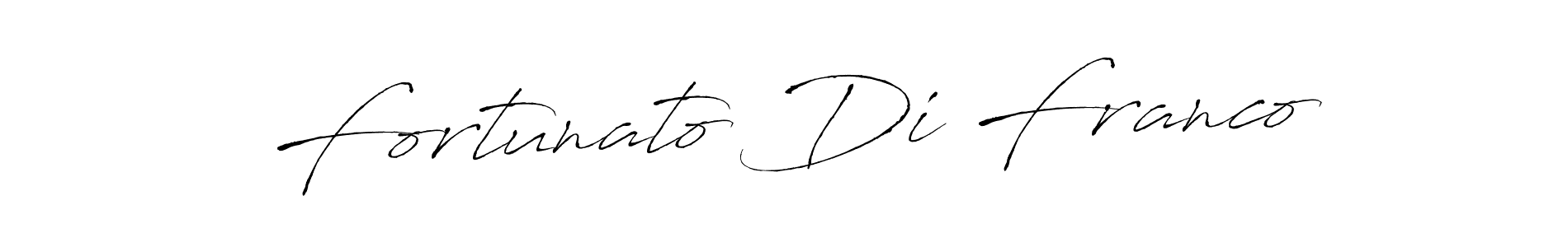 How to make Fortunato Di Franco name signature. Use Antro_Vectra style for creating short signs online. This is the latest handwritten sign. Fortunato Di Franco signature style 6 images and pictures png