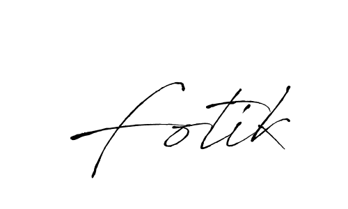 if you are searching for the best signature style for your name Fotik. so please give up your signature search. here we have designed multiple signature styles  using Antro_Vectra. Fotik signature style 6 images and pictures png