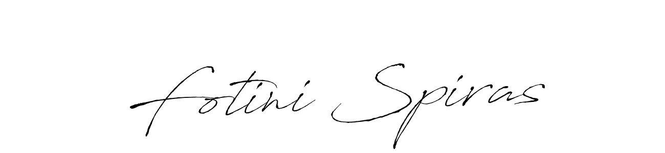 How to make Fotini Spiras signature? Antro_Vectra is a professional autograph style. Create handwritten signature for Fotini Spiras name. Fotini Spiras signature style 6 images and pictures png