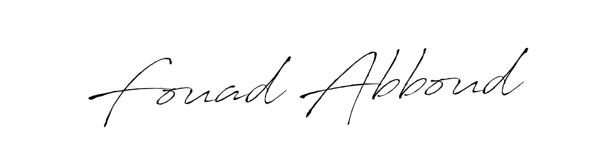 Also we have Fouad Abboud name is the best signature style. Create professional handwritten signature collection using Antro_Vectra autograph style. Fouad Abboud signature style 6 images and pictures png