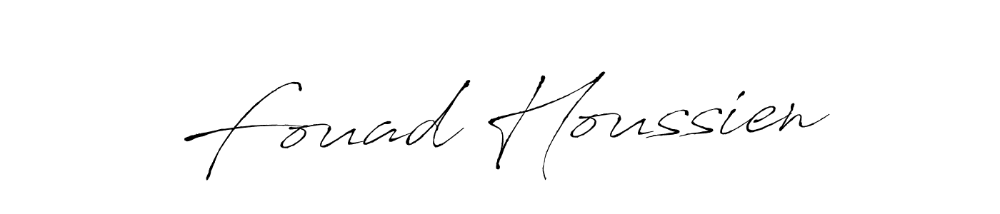 Design your own signature with our free online signature maker. With this signature software, you can create a handwritten (Antro_Vectra) signature for name Fouad Houssien. Fouad Houssien signature style 6 images and pictures png