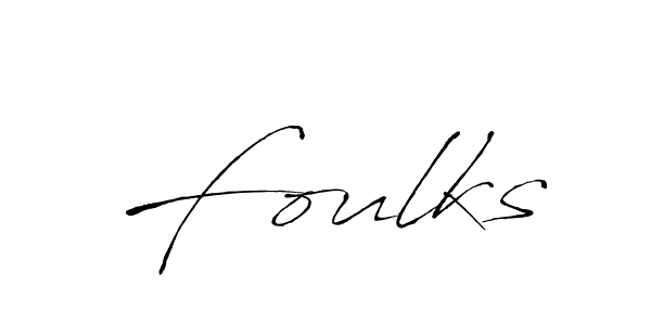 How to make Foulks signature? Antro_Vectra is a professional autograph style. Create handwritten signature for Foulks name. Foulks signature style 6 images and pictures png