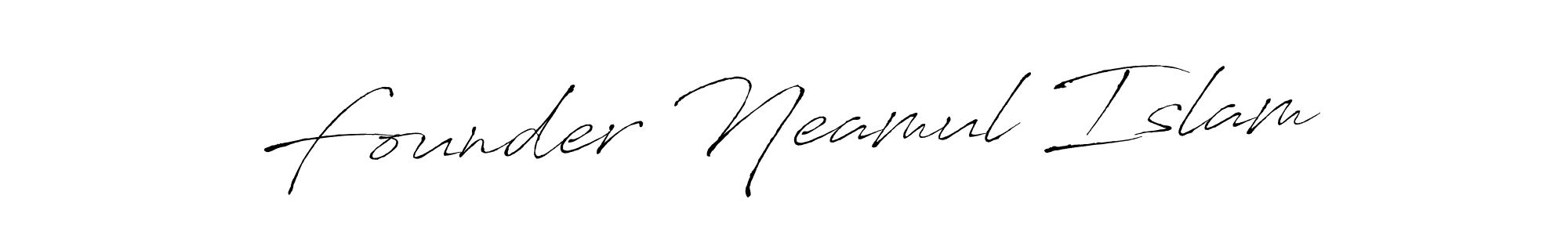 Also You can easily find your signature by using the search form. We will create Founder Neamul Islam name handwritten signature images for you free of cost using Antro_Vectra sign style. Founder Neamul Islam signature style 6 images and pictures png