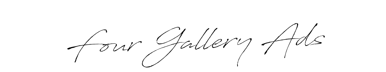 Similarly Antro_Vectra is the best handwritten signature design. Signature creator online .You can use it as an online autograph creator for name Four Gallery Ads. Four Gallery Ads signature style 6 images and pictures png