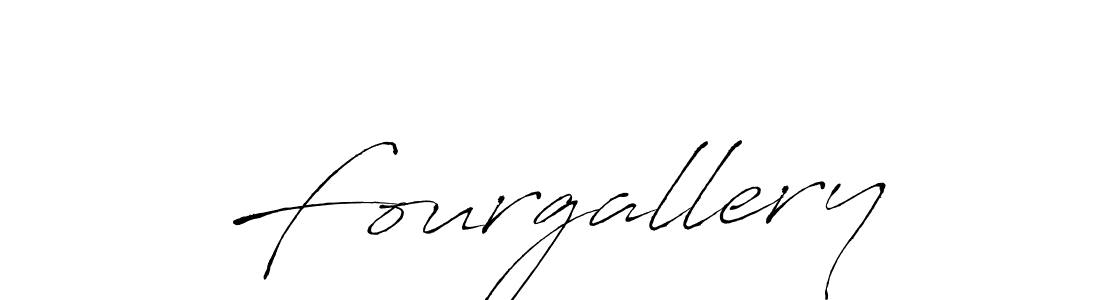 Use a signature maker to create a handwritten signature online. With this signature software, you can design (Antro_Vectra) your own signature for name Fourgallery. Fourgallery signature style 6 images and pictures png
