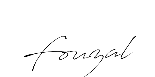 Make a beautiful signature design for name Fouzal. With this signature (Antro_Vectra) style, you can create a handwritten signature for free. Fouzal signature style 6 images and pictures png