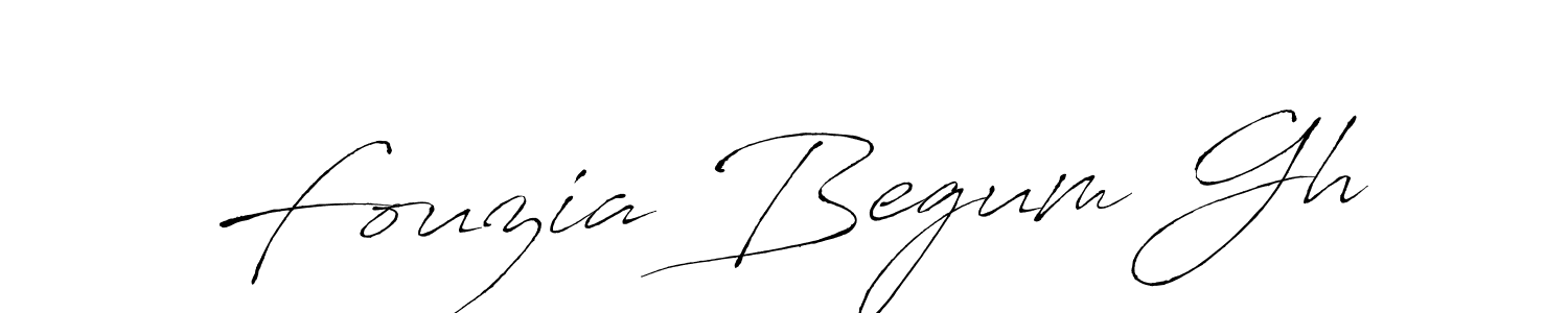 Antro_Vectra is a professional signature style that is perfect for those who want to add a touch of class to their signature. It is also a great choice for those who want to make their signature more unique. Get Fouzia Begum Gh name to fancy signature for free. Fouzia Begum Gh signature style 6 images and pictures png