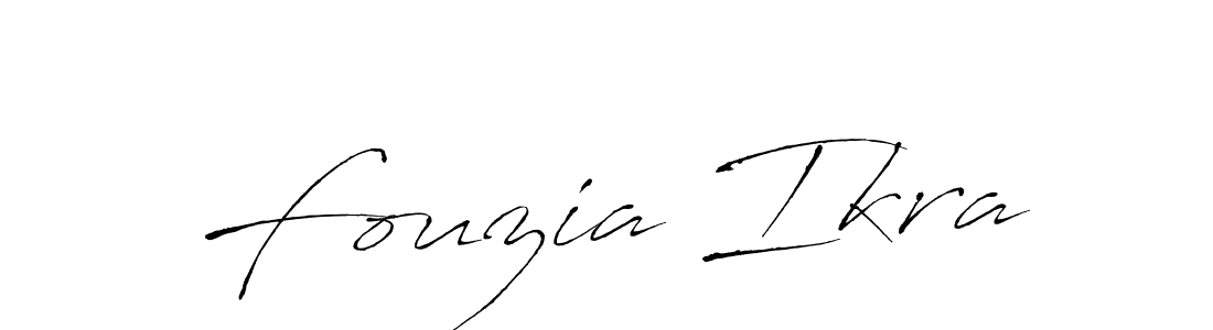 Make a beautiful signature design for name Fouzia Ikra. Use this online signature maker to create a handwritten signature for free. Fouzia Ikra signature style 6 images and pictures png