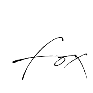 How to make Fox signature? Antro_Vectra is a professional autograph style. Create handwritten signature for Fox name. Fox signature style 6 images and pictures png