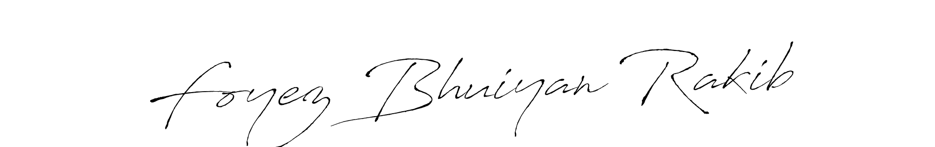 Make a beautiful signature design for name Foyez Bhuiyan Rakib. With this signature (Antro_Vectra) style, you can create a handwritten signature for free. Foyez Bhuiyan Rakib signature style 6 images and pictures png