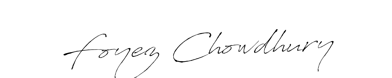 Antro_Vectra is a professional signature style that is perfect for those who want to add a touch of class to their signature. It is also a great choice for those who want to make their signature more unique. Get Foyez Chowdhury name to fancy signature for free. Foyez Chowdhury signature style 6 images and pictures png