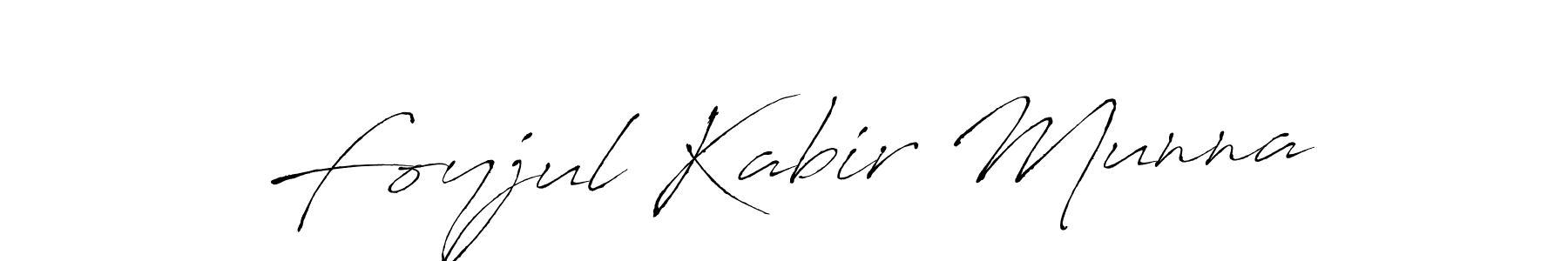 Make a beautiful signature design for name Foyjul Kabir Munna. With this signature (Antro_Vectra) style, you can create a handwritten signature for free. Foyjul Kabir Munna signature style 6 images and pictures png