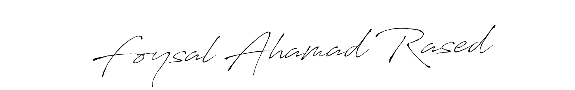 Make a beautiful signature design for name Foysal Ahamad Rased. With this signature (Antro_Vectra) style, you can create a handwritten signature for free. Foysal Ahamad Rased signature style 6 images and pictures png