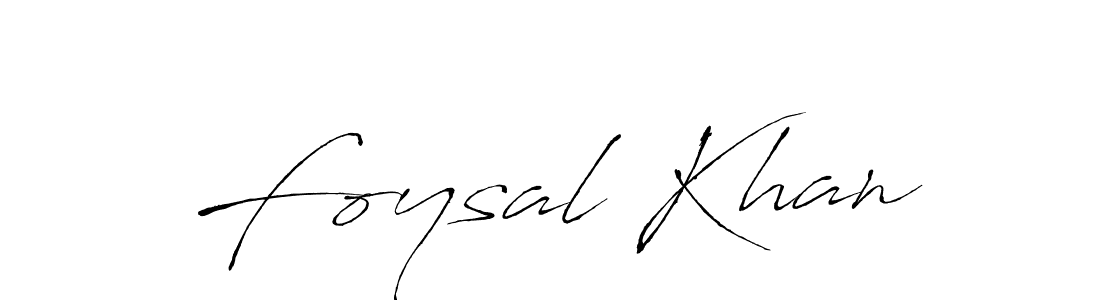 Make a beautiful signature design for name Foysal Khan. With this signature (Antro_Vectra) style, you can create a handwritten signature for free. Foysal Khan signature style 6 images and pictures png