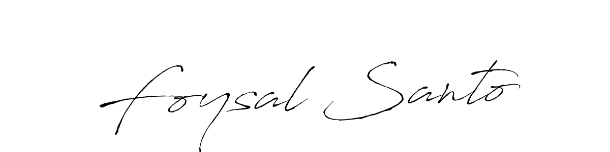 How to make Foysal Santo name signature. Use Antro_Vectra style for creating short signs online. This is the latest handwritten sign. Foysal Santo signature style 6 images and pictures png