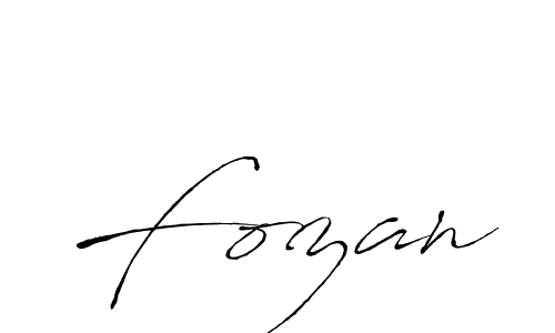 Antro_Vectra is a professional signature style that is perfect for those who want to add a touch of class to their signature. It is also a great choice for those who want to make their signature more unique. Get Fozan name to fancy signature for free. Fozan signature style 6 images and pictures png