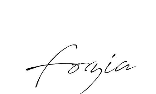 Design your own signature with our free online signature maker. With this signature software, you can create a handwritten (Antro_Vectra) signature for name Fozia. Fozia signature style 6 images and pictures png