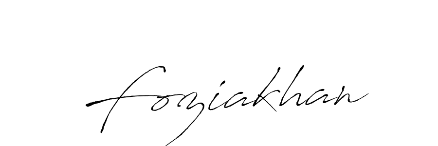 How to make Foziakhan name signature. Use Antro_Vectra style for creating short signs online. This is the latest handwritten sign. Foziakhan signature style 6 images and pictures png