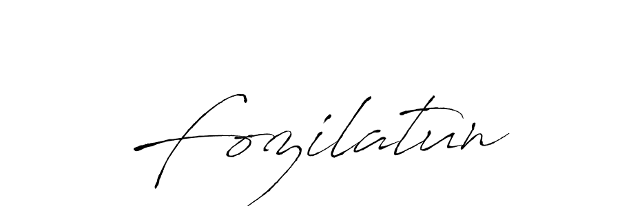 Make a beautiful signature design for name Fozilatun. With this signature (Antro_Vectra) style, you can create a handwritten signature for free. Fozilatun signature style 6 images and pictures png