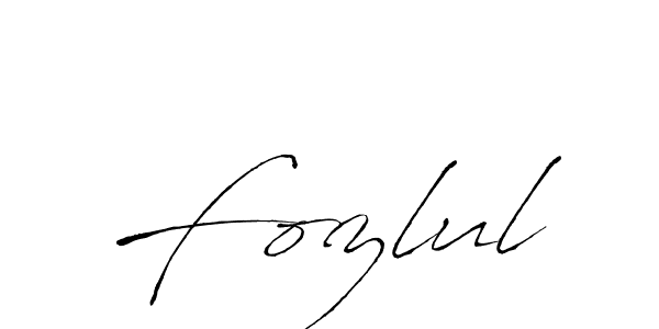 Fozlul stylish signature style. Best Handwritten Sign (Antro_Vectra) for my name. Handwritten Signature Collection Ideas for my name Fozlul. Fozlul signature style 6 images and pictures png