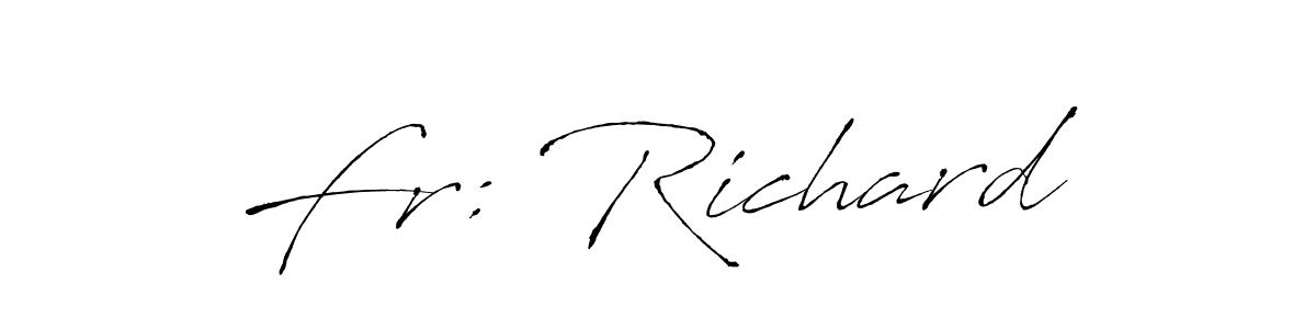 Fr: Richard  stylish signature style. Best Handwritten Sign (Antro_Vectra) for my name. Handwritten Signature Collection Ideas for my name Fr: Richard . Fr: Richard  signature style 6 images and pictures png