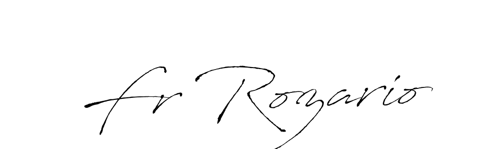 Make a beautiful signature design for name Fr Rozario. With this signature (Antro_Vectra) style, you can create a handwritten signature for free. Fr Rozario signature style 6 images and pictures png
