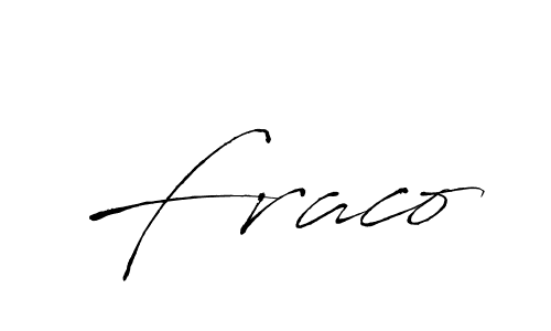 Use a signature maker to create a handwritten signature online. With this signature software, you can design (Antro_Vectra) your own signature for name Fraco. Fraco signature style 6 images and pictures png