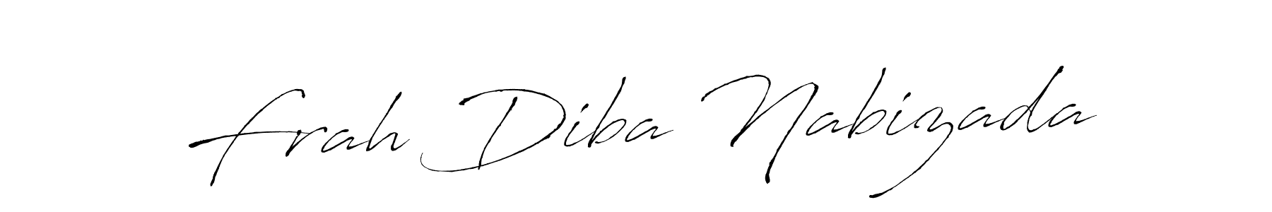 if you are searching for the best signature style for your name Frah Diba Nabizada. so please give up your signature search. here we have designed multiple signature styles  using Antro_Vectra. Frah Diba Nabizada signature style 6 images and pictures png