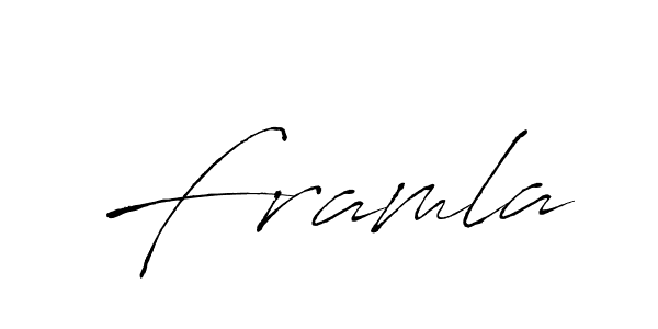 Create a beautiful signature design for name Framla. With this signature (Antro_Vectra) fonts, you can make a handwritten signature for free. Framla signature style 6 images and pictures png