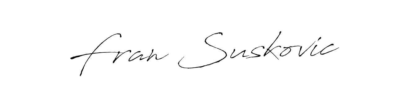 How to make Fran Suskovic signature? Antro_Vectra is a professional autograph style. Create handwritten signature for Fran Suskovic name. Fran Suskovic signature style 6 images and pictures png