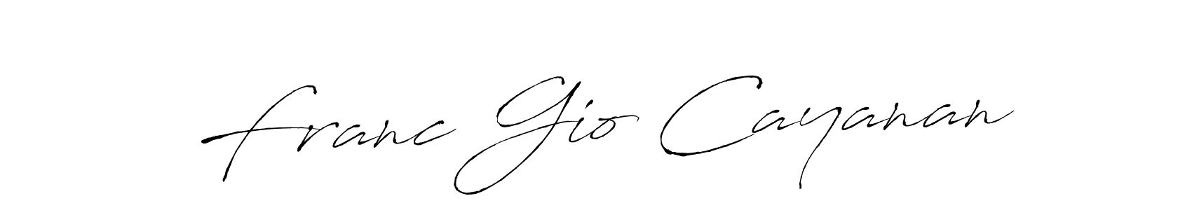 Once you've used our free online signature maker to create your best signature Antro_Vectra style, it's time to enjoy all of the benefits that Franc Gio Cayanan name signing documents. Franc Gio Cayanan signature style 6 images and pictures png