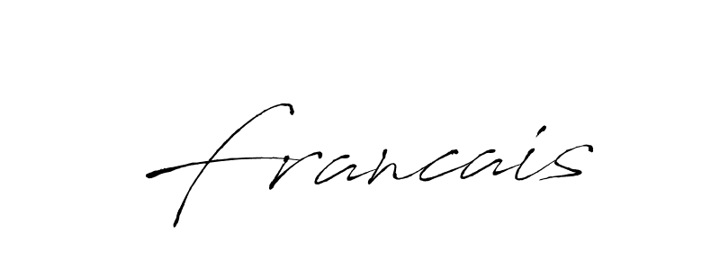 Use a signature maker to create a handwritten signature online. With this signature software, you can design (Antro_Vectra) your own signature for name Francais. Francais signature style 6 images and pictures png