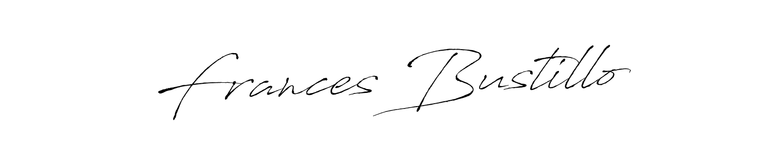 How to make Frances Bustillo signature? Antro_Vectra is a professional autograph style. Create handwritten signature for Frances Bustillo name. Frances Bustillo signature style 6 images and pictures png