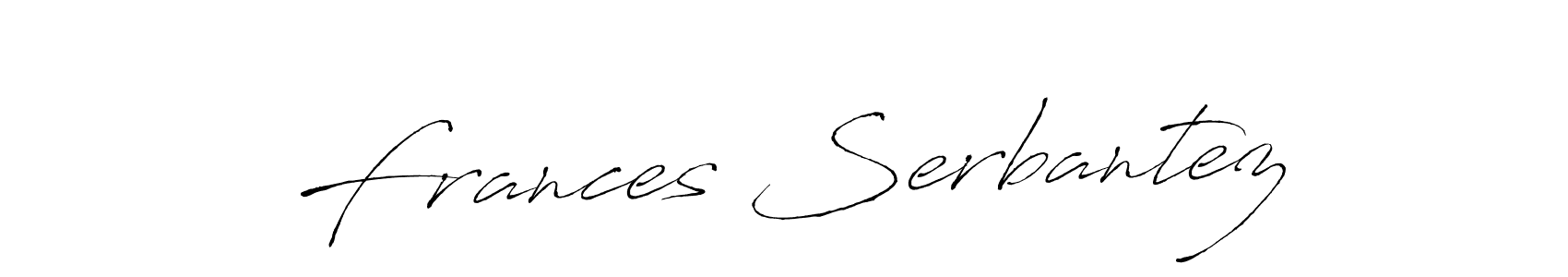 How to make Frances Serbantez signature? Antro_Vectra is a professional autograph style. Create handwritten signature for Frances Serbantez name. Frances Serbantez signature style 6 images and pictures png
