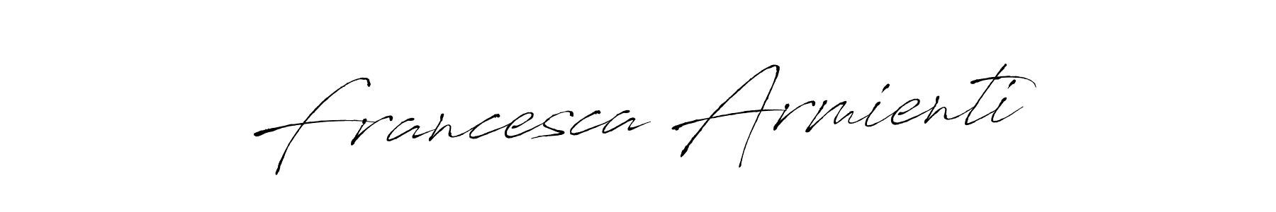 How to make Francesca Armienti name signature. Use Antro_Vectra style for creating short signs online. This is the latest handwritten sign. Francesca Armienti signature style 6 images and pictures png