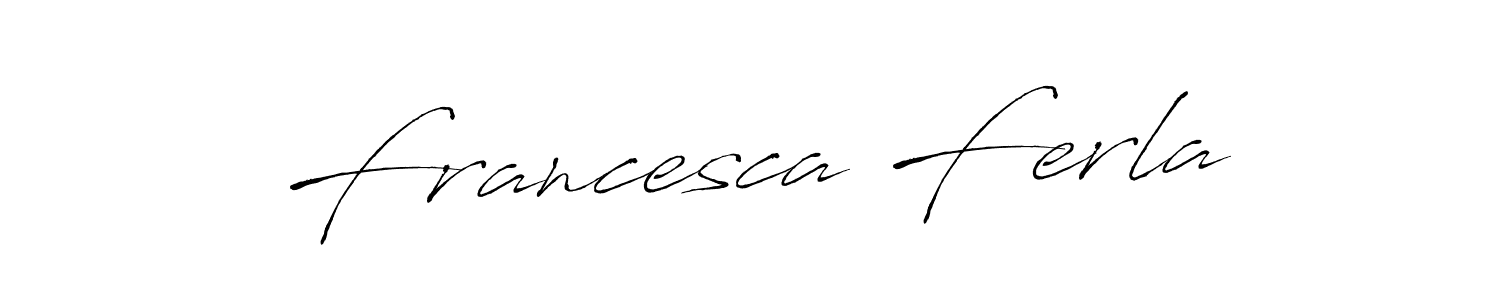 Antro_Vectra is a professional signature style that is perfect for those who want to add a touch of class to their signature. It is also a great choice for those who want to make their signature more unique. Get Francesca Ferla name to fancy signature for free. Francesca Ferla signature style 6 images and pictures png