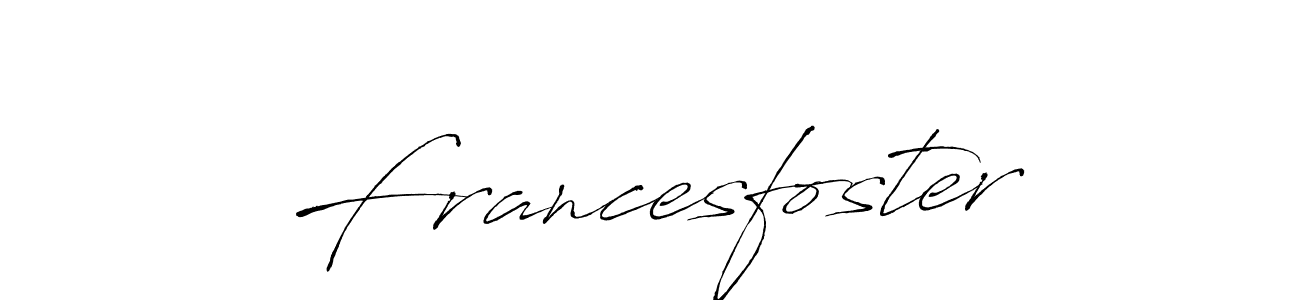 Use a signature maker to create a handwritten signature online. With this signature software, you can design (Antro_Vectra) your own signature for name Francesfoster. Francesfoster signature style 6 images and pictures png