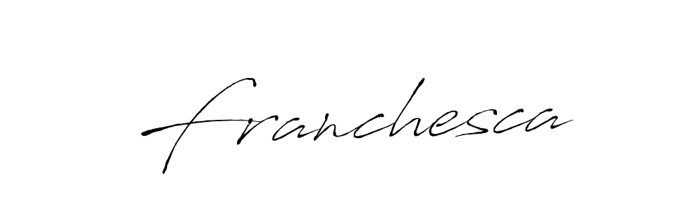You should practise on your own different ways (Antro_Vectra) to write your name (Franchesca) in signature. don't let someone else do it for you. Franchesca signature style 6 images and pictures png