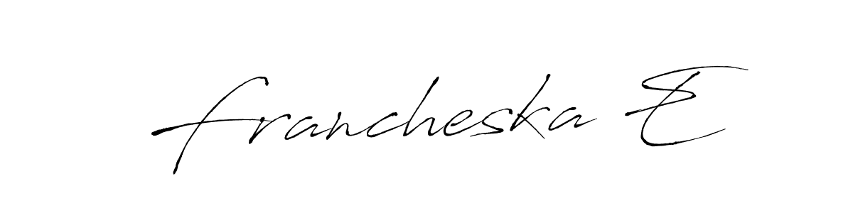 How to Draw Francheska E signature style? Antro_Vectra is a latest design signature styles for name Francheska E. Francheska E signature style 6 images and pictures png