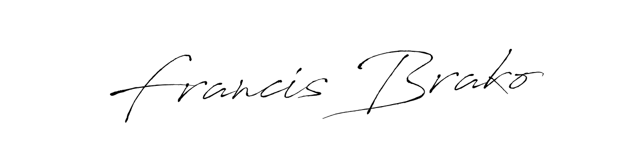 Design your own signature with our free online signature maker. With this signature software, you can create a handwritten (Antro_Vectra) signature for name Francis Brako. Francis Brako signature style 6 images and pictures png