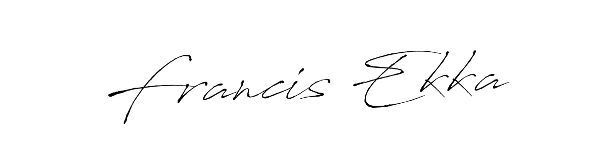 How to make Francis Ekka name signature. Use Antro_Vectra style for creating short signs online. This is the latest handwritten sign. Francis Ekka signature style 6 images and pictures png