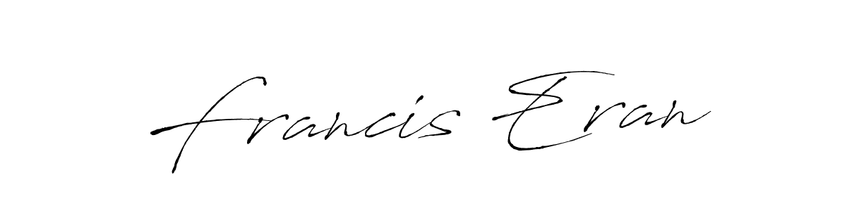 Use a signature maker to create a handwritten signature online. With this signature software, you can design (Antro_Vectra) your own signature for name Francis Eran. Francis Eran signature style 6 images and pictures png