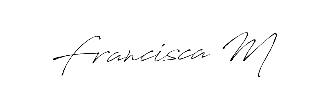 This is the best signature style for the Francisca M name. Also you like these signature font (Antro_Vectra). Mix name signature. Francisca M signature style 6 images and pictures png